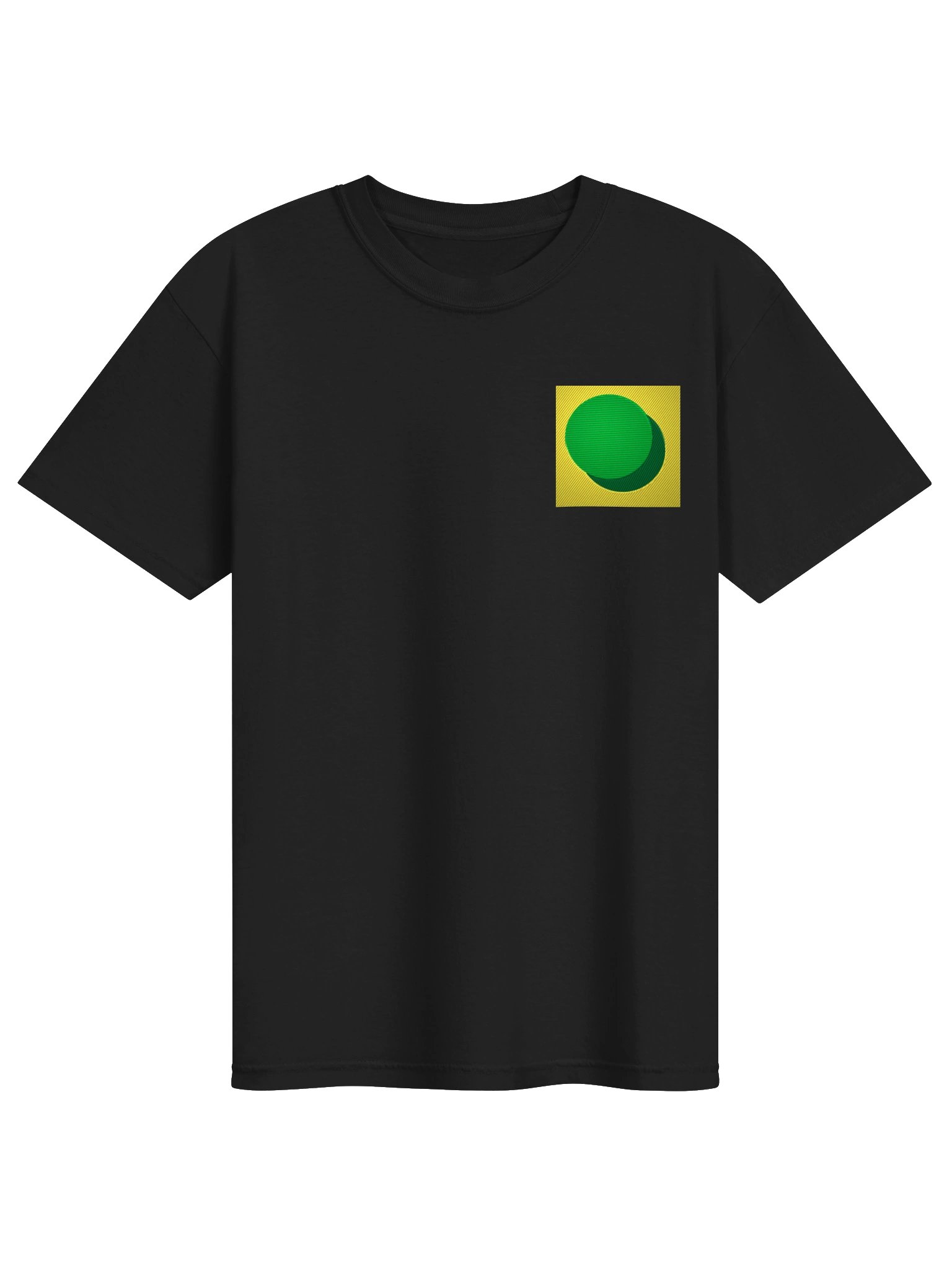 ZURC Blank Embroidered T-Shirt YELLOW + GREEN LOGO product image (1)