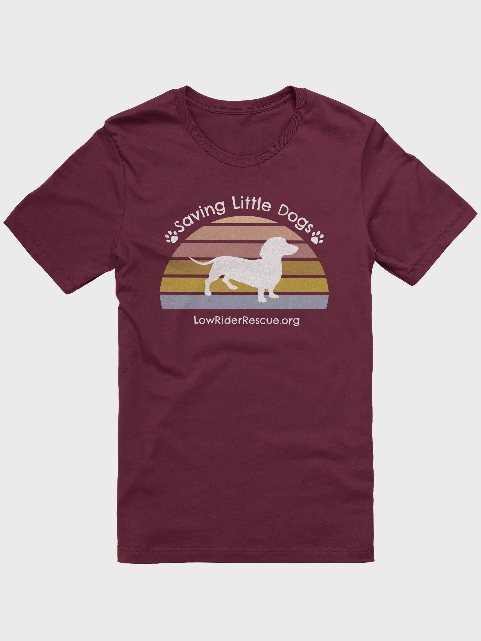 Sunset Rainbow Low Rider Dachshund Rescue T 3 product image (4)