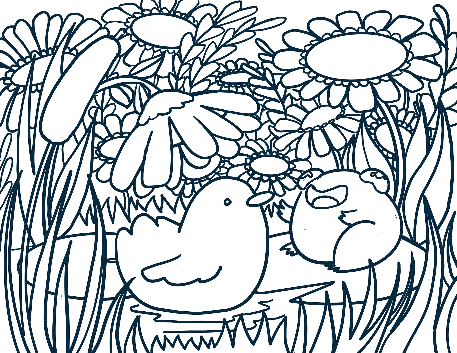 Spring Thaw Colouring Page product image (1)