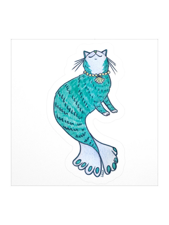 Meowmaid Pearl Cut Stickers product image (2)