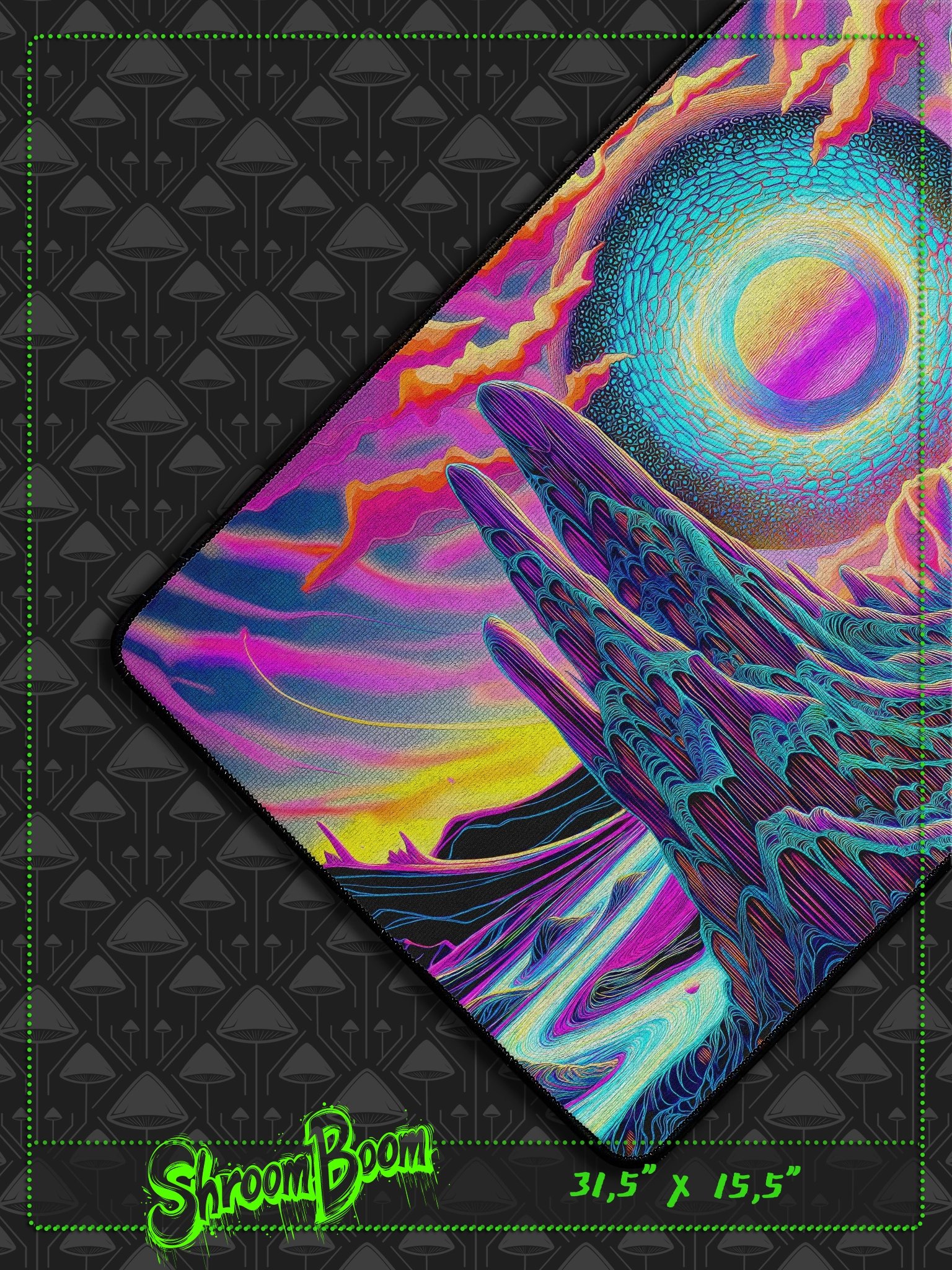 Gateway Pulse - Trippy Oversized Desk Mat 31.5 x 15.5 product image (2)