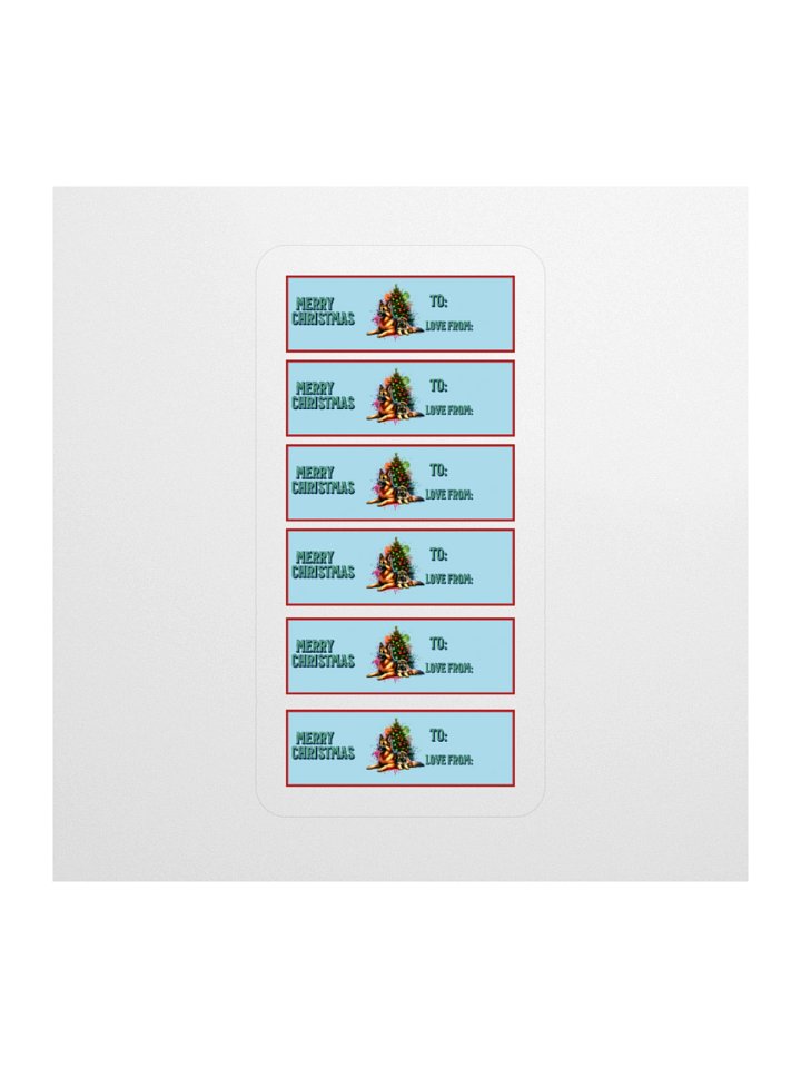 Festive German Shepherd Hug Christmas Gift Tag Set product image (4)