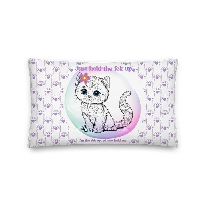 KC, Hold the Fck Up (kitty), Pillow product image (2)