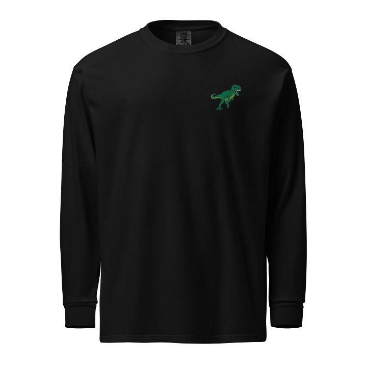 Tyrannosaurus Rex Embroidered Long Sleeve T Shirt product image (1)