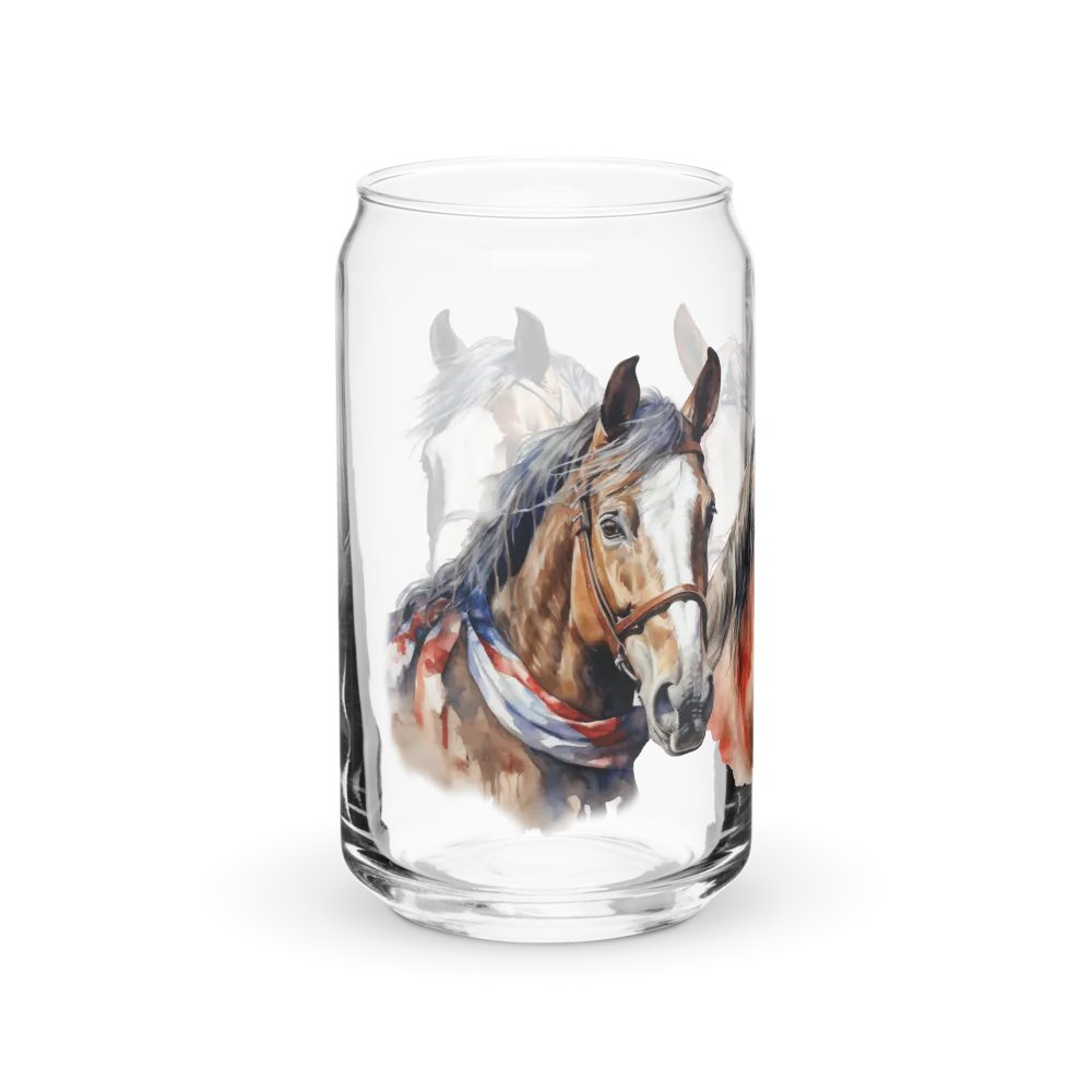 Patriotic Horses Can-Shaped Glass product image (3)