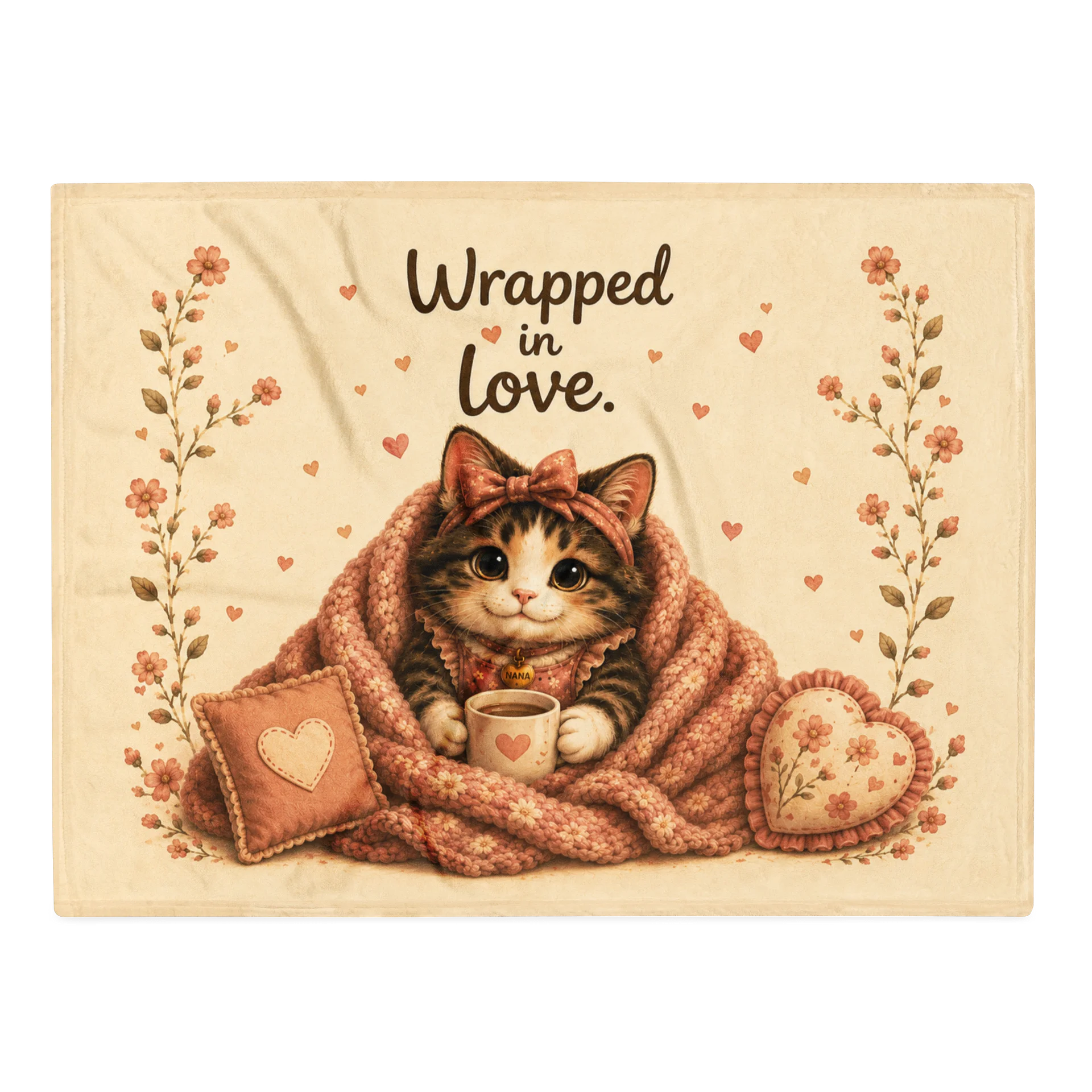 Nana Wrapped in Love Kitten Throw Blanket product image (2)