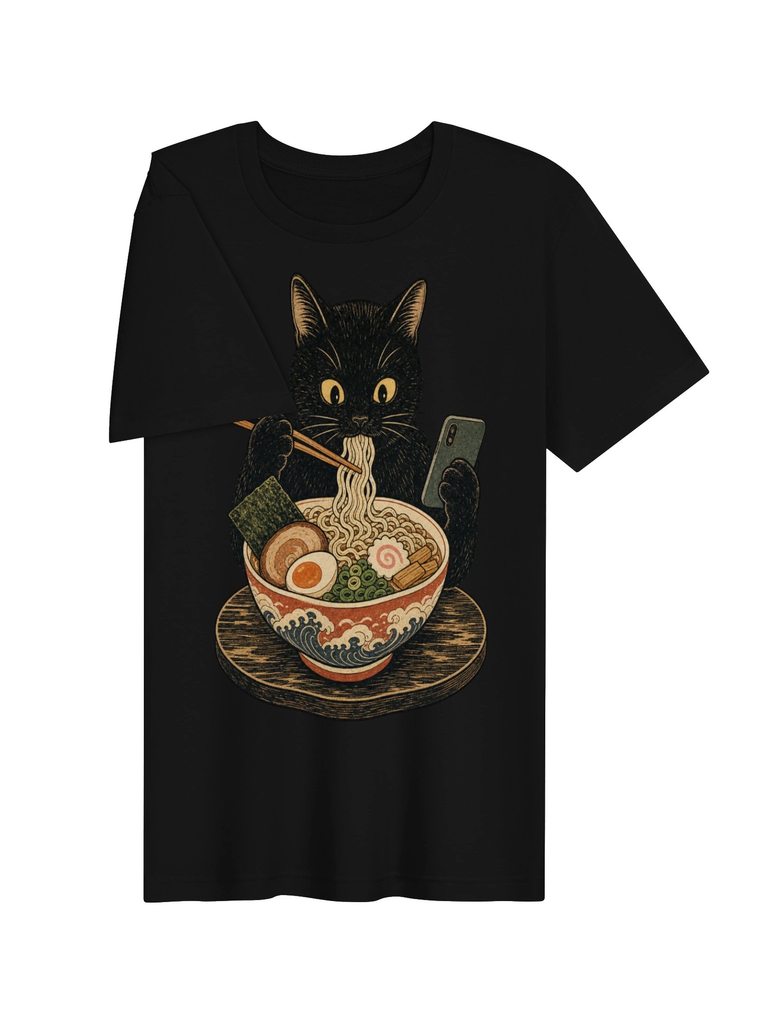 Funny Cat Ramen T-Shirt - Cute Cat Lover Gift product image (23)