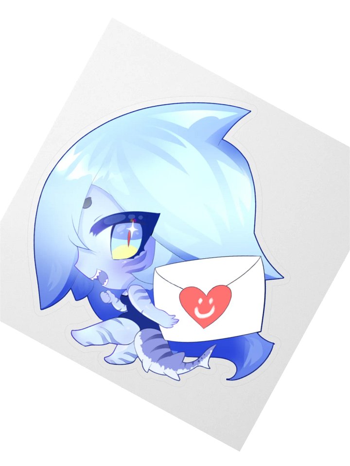 Heart Letter Sharky Sticker product image (6)