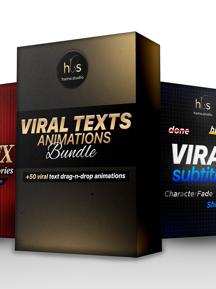 BUNDLE of TEXT ANIMATIONS for Davinci Resolve product image (1)