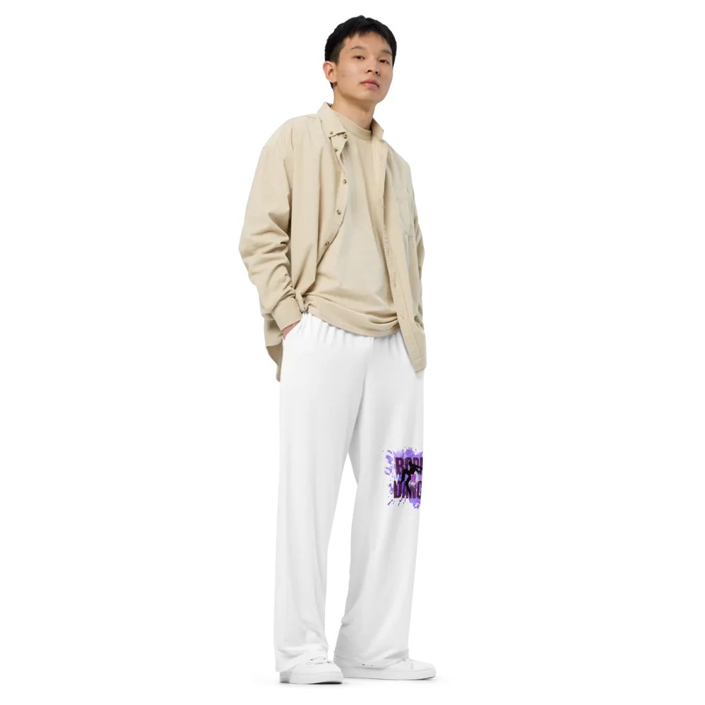 Born to Dance His Silhouette Rhythm Splatter Wide-Leg Pants product image (4)