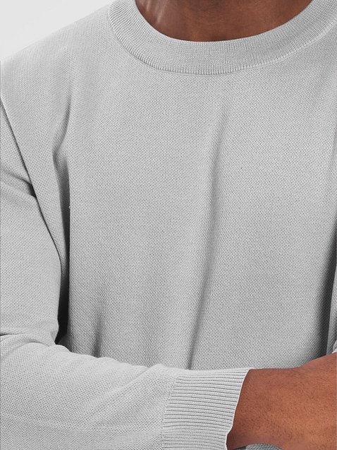 Photo showing Knitted Crewneck Sweater Classic Fit