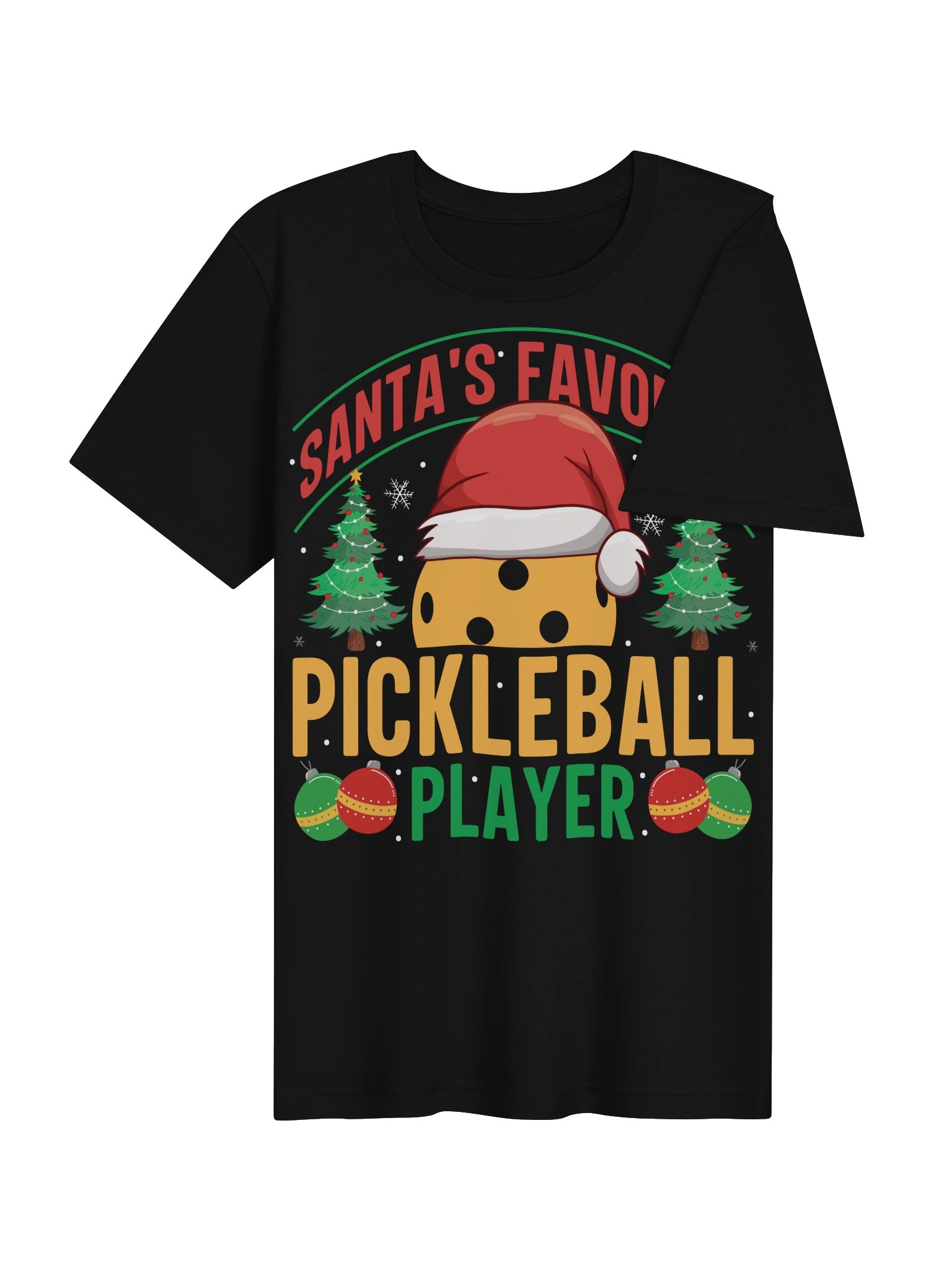 Santa's Favorite Pickleball Player Christmas Shirt product image (19)