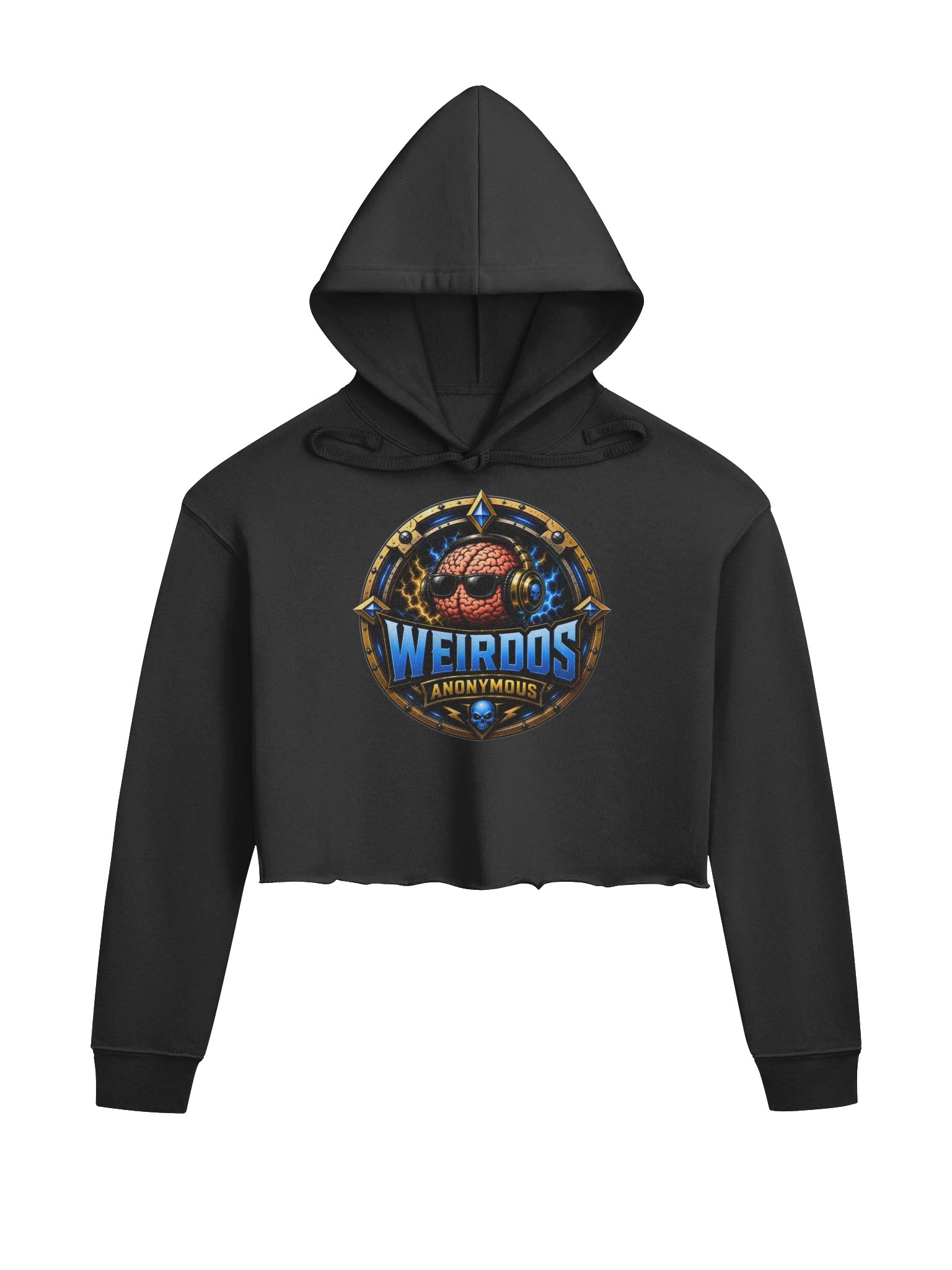 Beard__Oh Weirdos Anonymous Fleece Crop Hoodie product image (1)