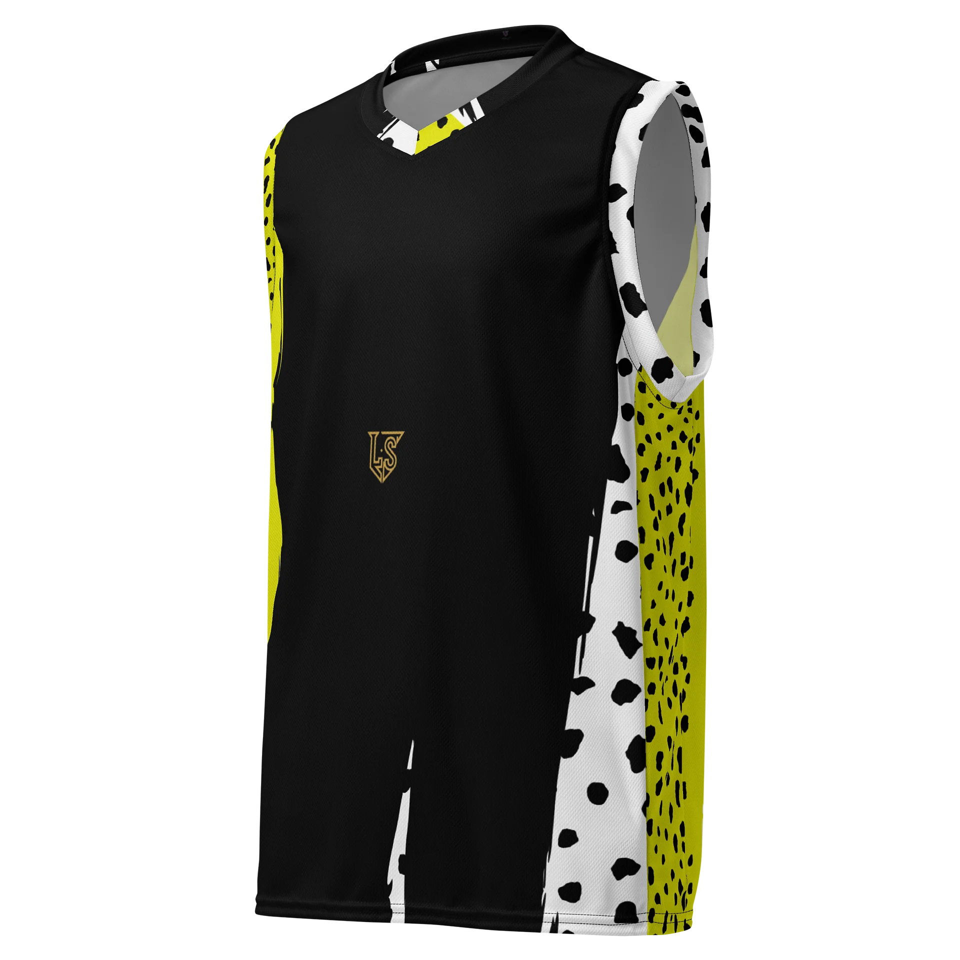 No Cap -Spotted Black and Yellow Sleeveless Pattern Design product image (1)