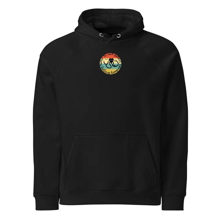 Bringing humor to each patient individually Eco Raglan Hoodie product image (1)