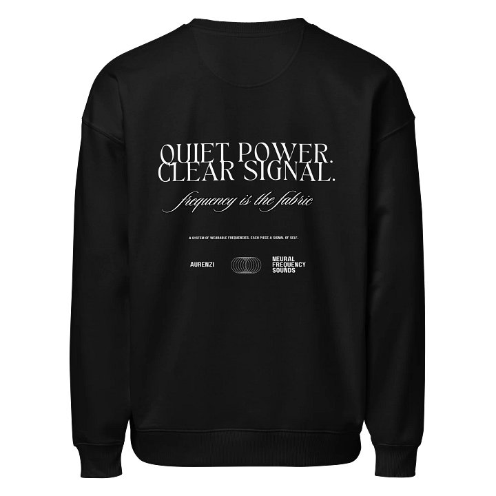 Quiet Power Crewneck – Black Signal / Capsule 01 product image (2)