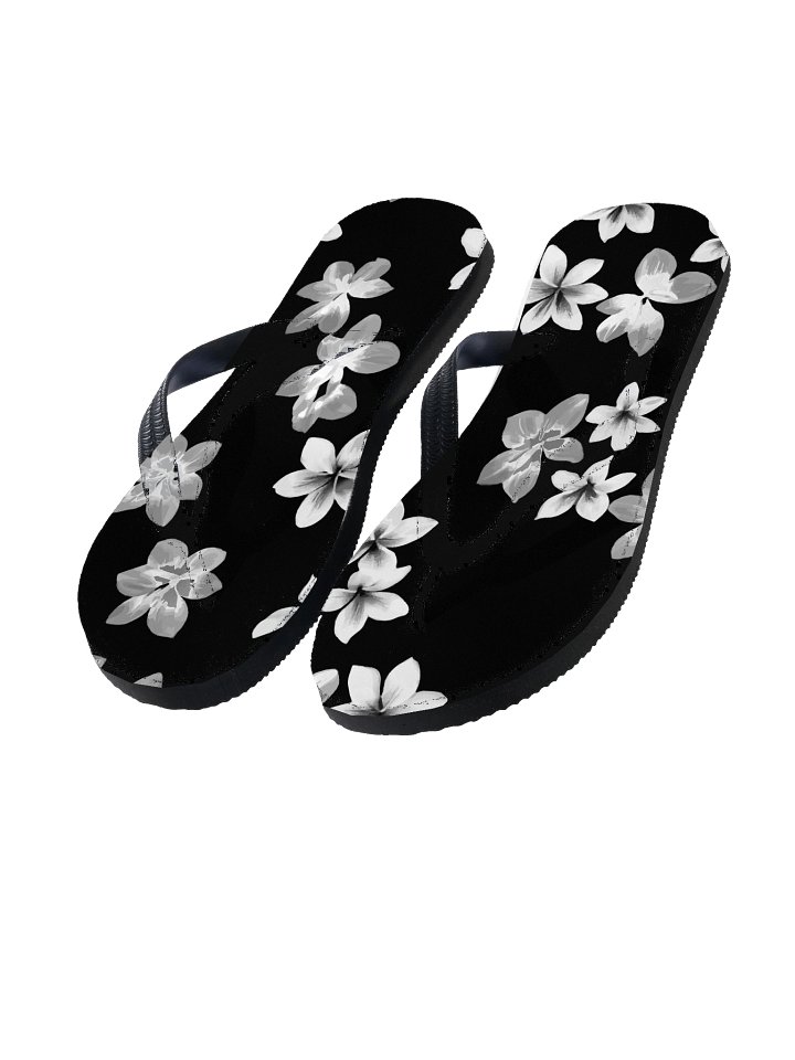 Volcanic Ash - Caribbean Soufriere Flower Print | Toe Post Style Flip-Flops product image (1)