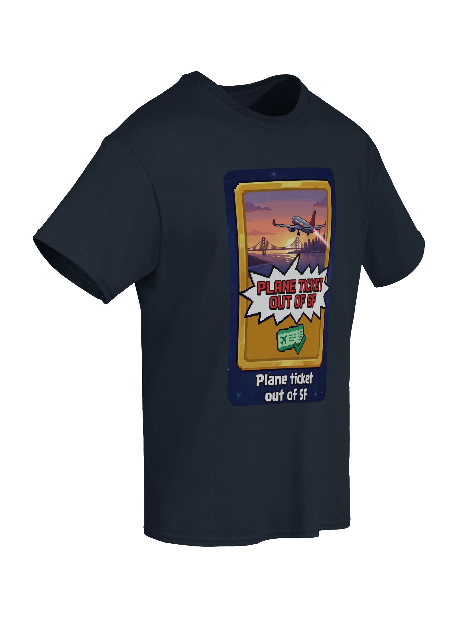 Plane Ticket Out of SF T-shirt product image (2)