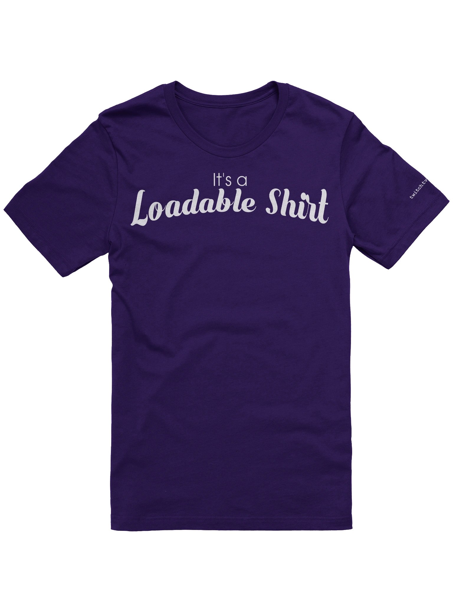Loadable Shirt - script text product image (1)