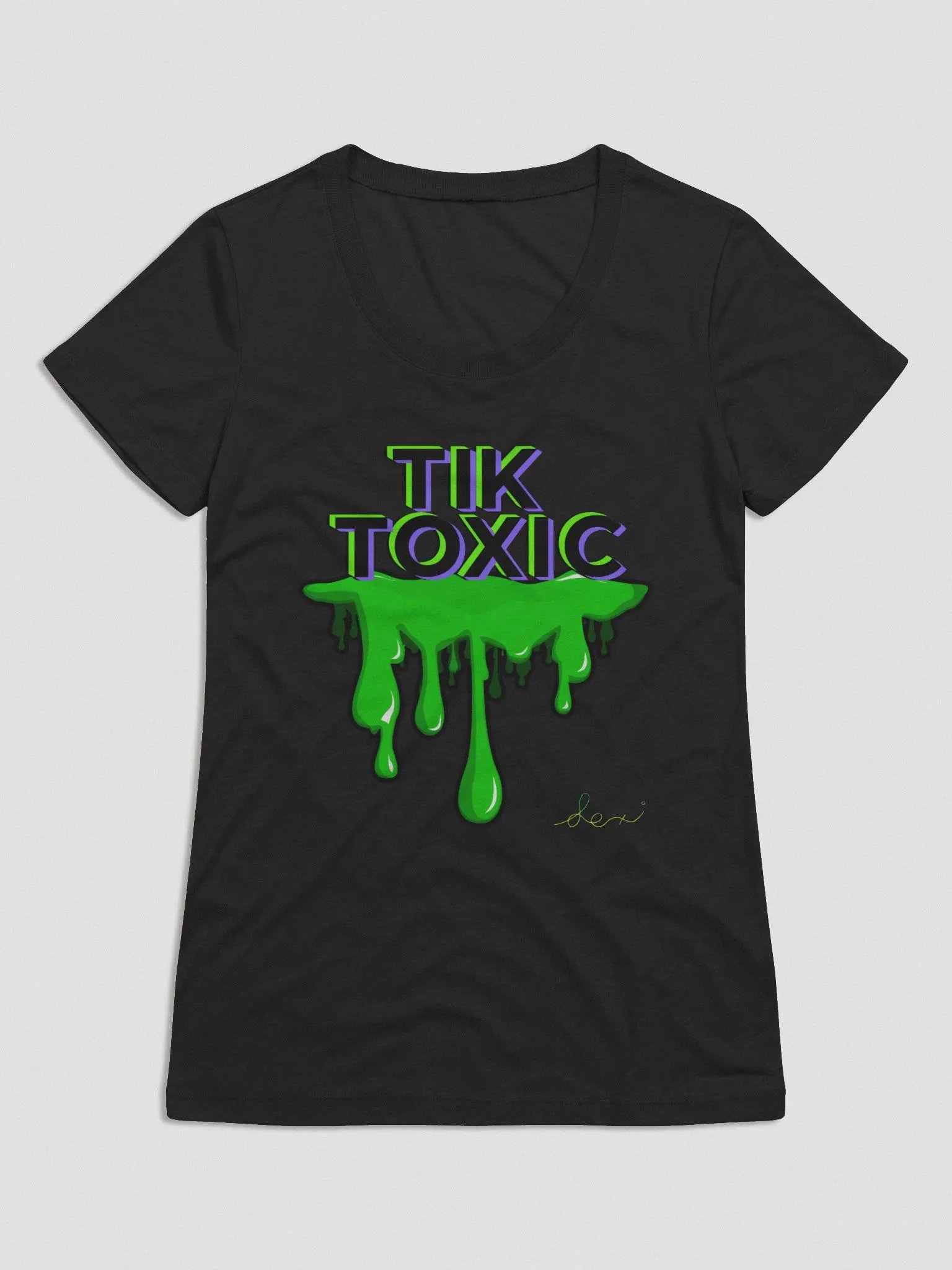 LK Tik Toxic Ladies T-Shirt Digitally Signed (Limited Edition) product image (1)