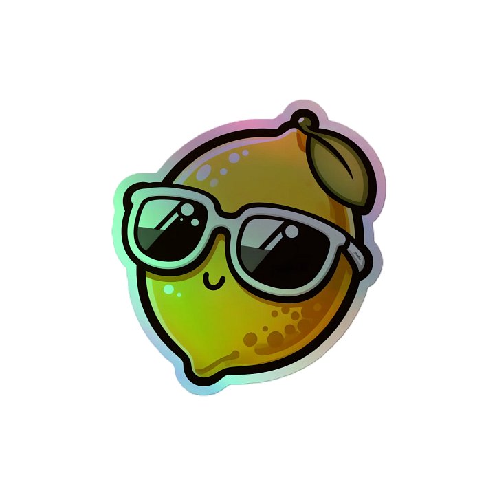 Holographic Lemon Sticker product image (2)