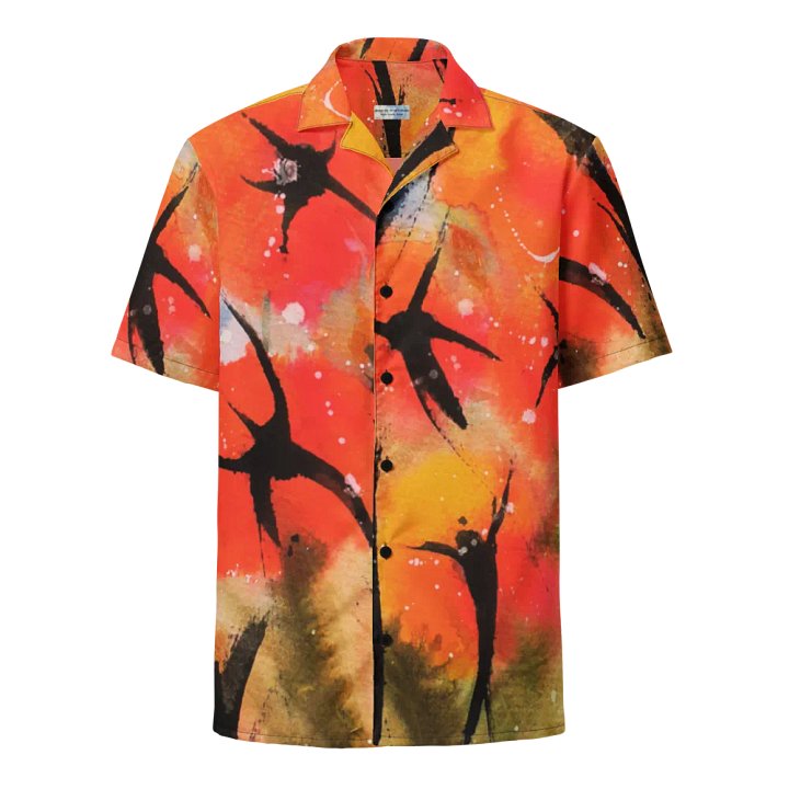 Hawaian shirt with original watercolour artwork by b.reters product image (1)