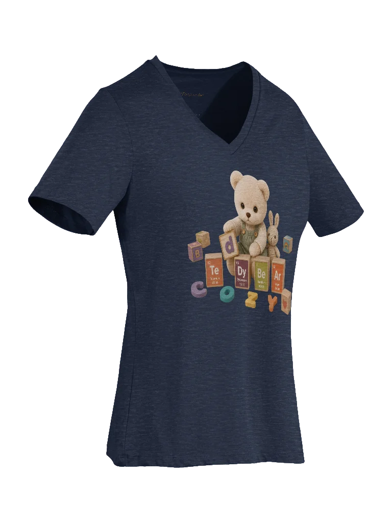 Periodic Table of Cozy™ Women’s Relaxed V-Neck T-Shirt product image (29)