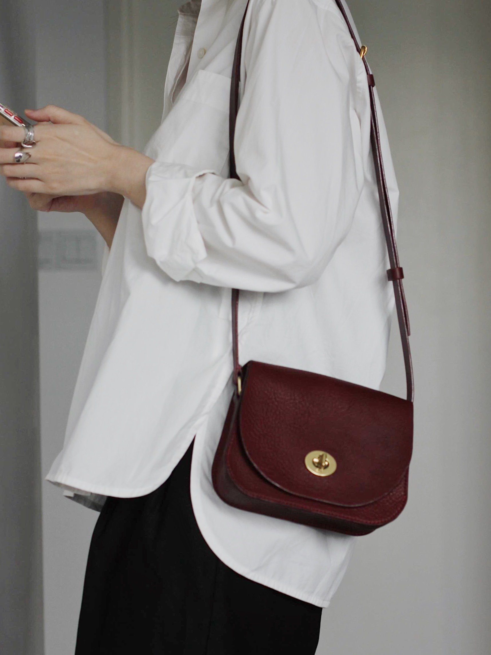 Vegetable Tanned Leather Saddle Bag product image (5)