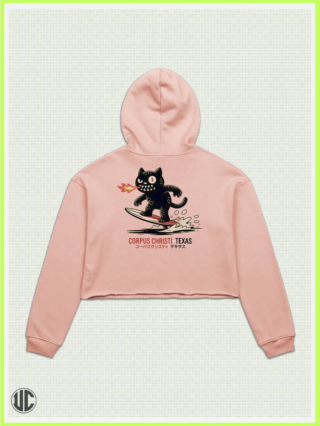 UnkoCon – Corpus Christi TX Surfer Crop Hoodie product image (2)