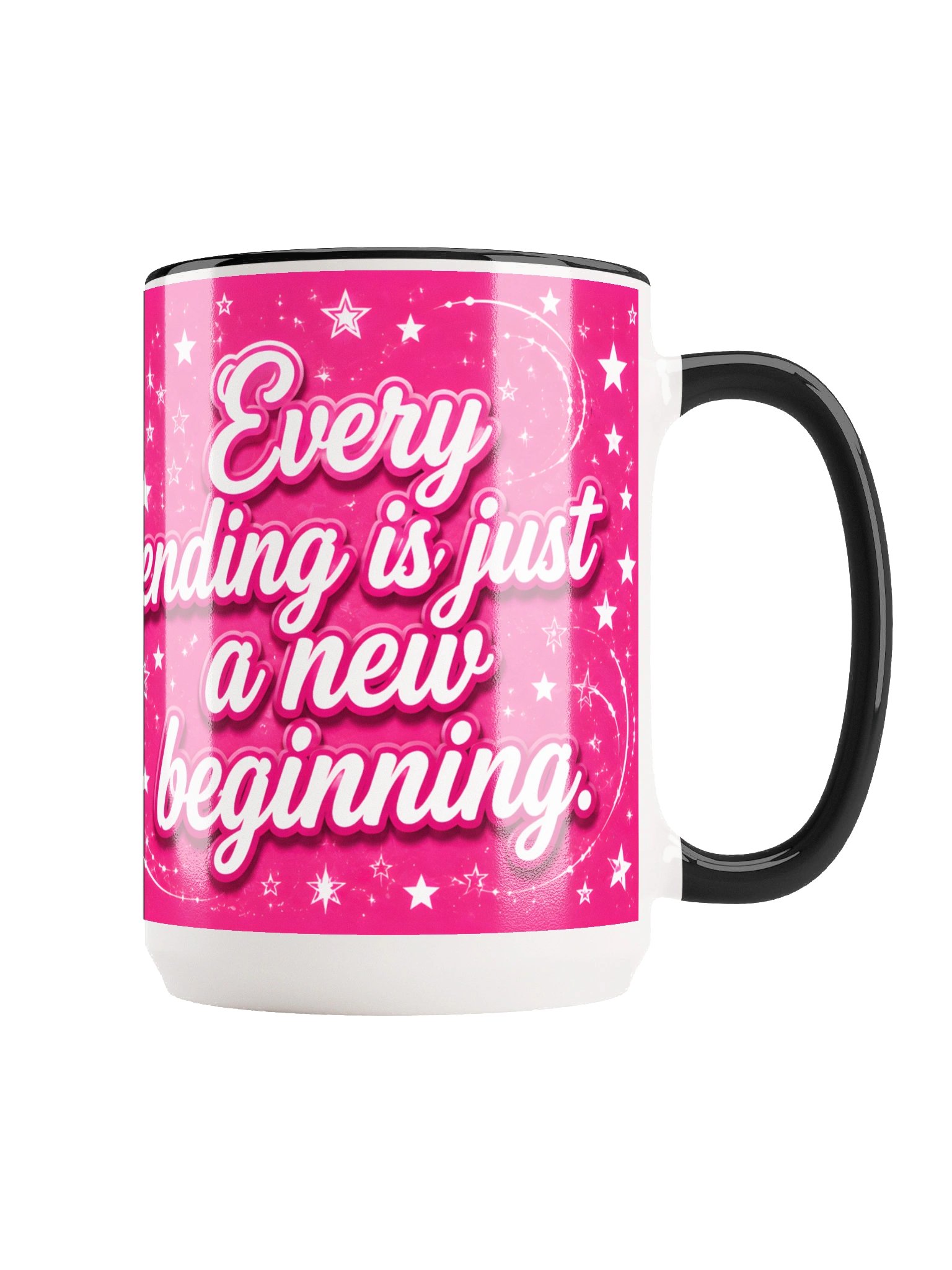 "Closed Every Chapter Now Starting a New Book" Graduation Mug — Pink Wrap product image (2)