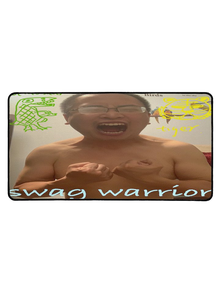 Desk Mat 15.5" x 31.5": swag warrior 2.0 product image (1)