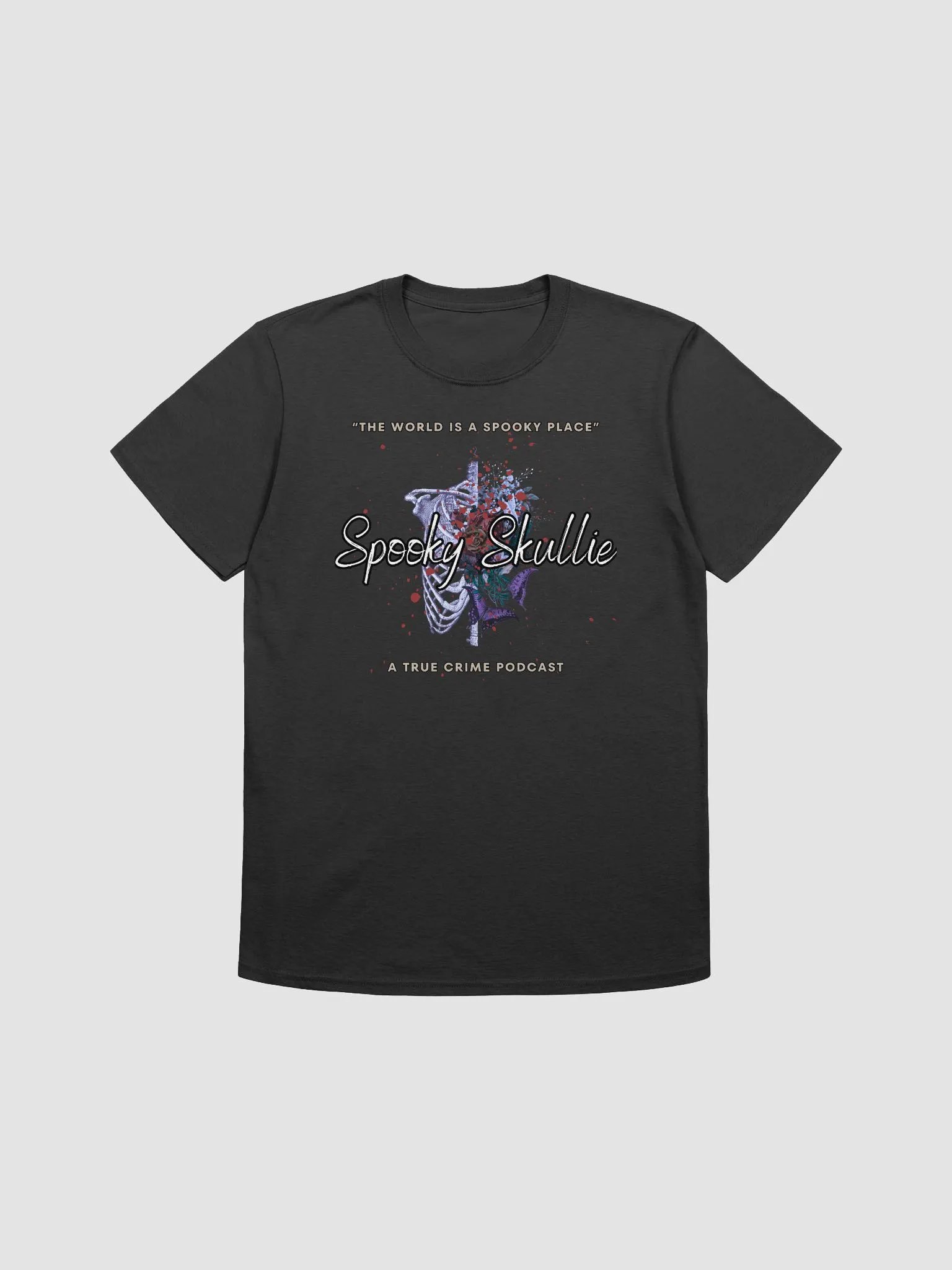 Spooky Skullie Podcast Ribcage Soft Shirt product image (3)