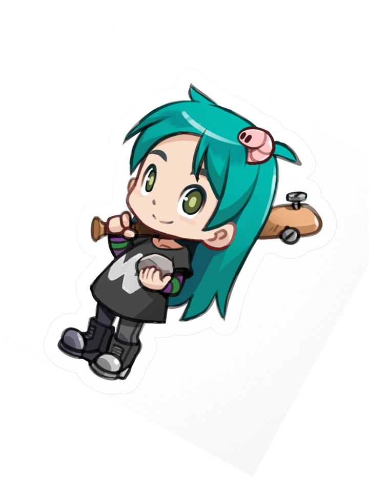 Worm Girl sticker product image (2)