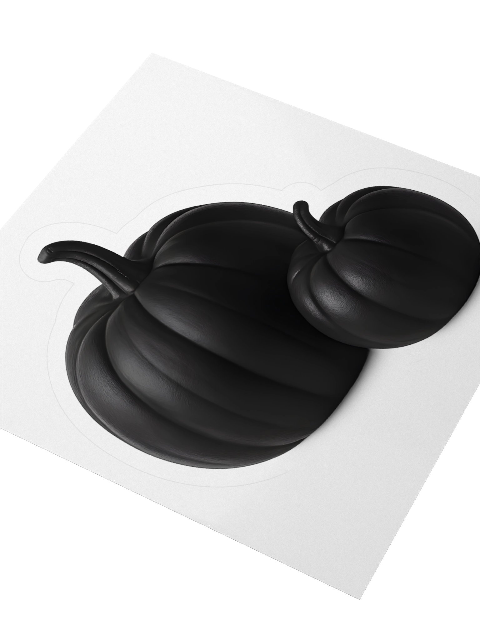 Black Matte Pumpkin Sticker product image (8)
