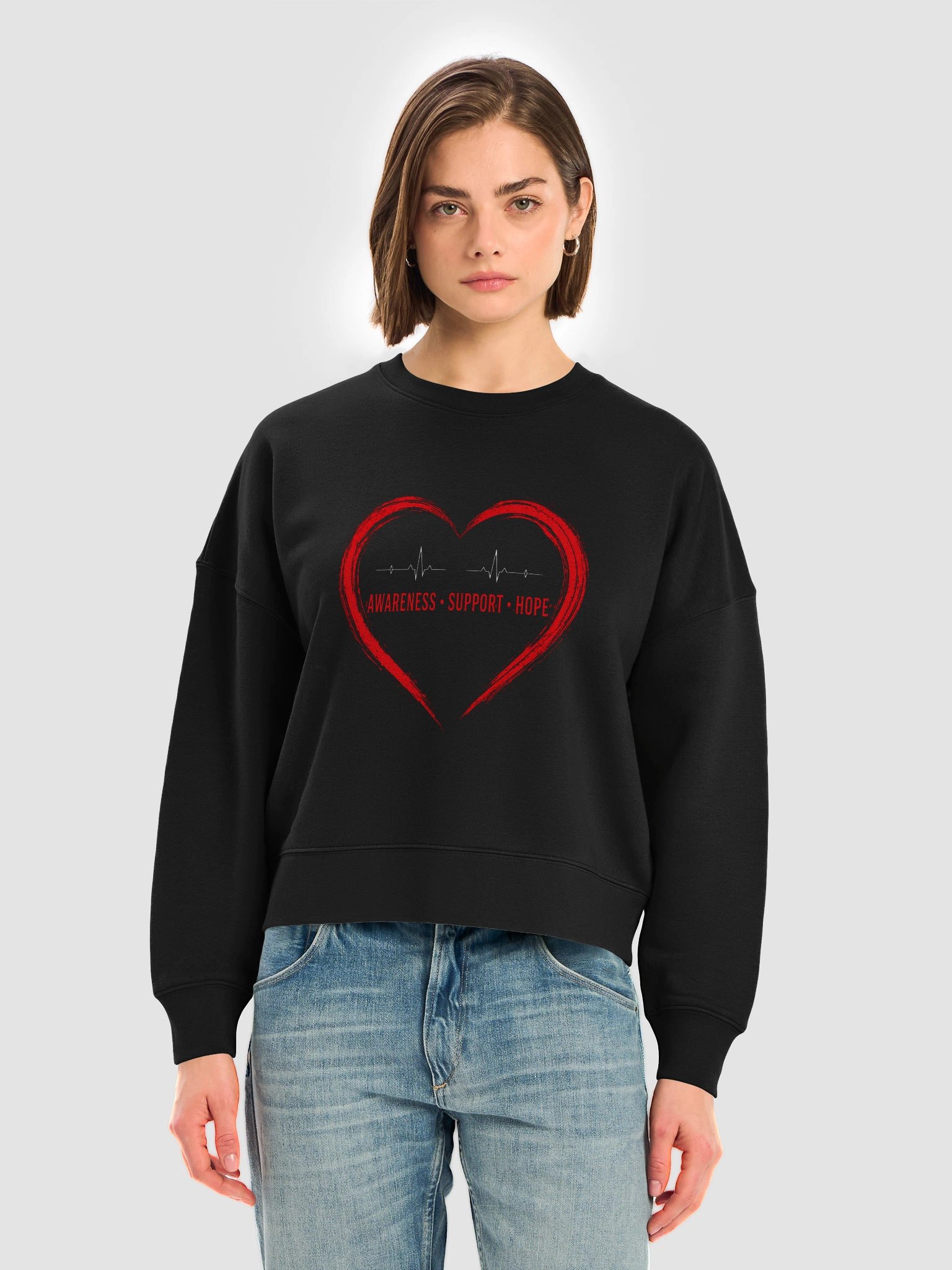 Gunnar's Memorial CHD Ladies Low Cut Sweatshirt product image (4)