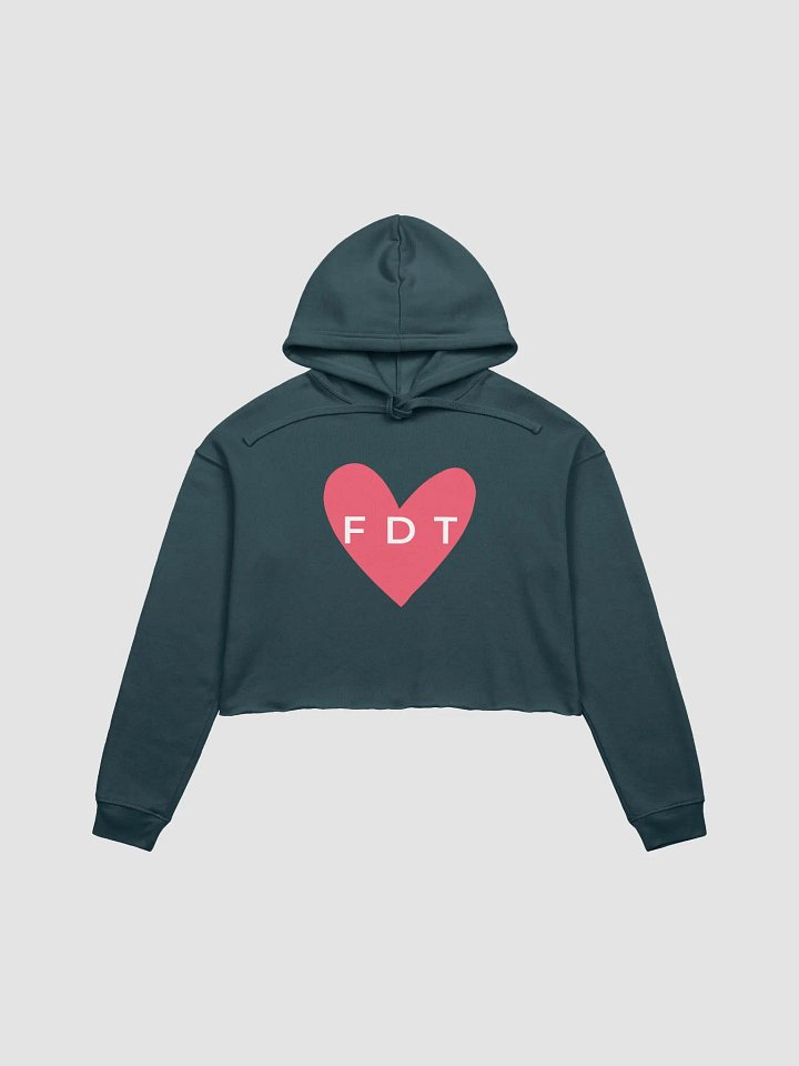 FDT Coral Heart Cropped Hoodie. product image (2)