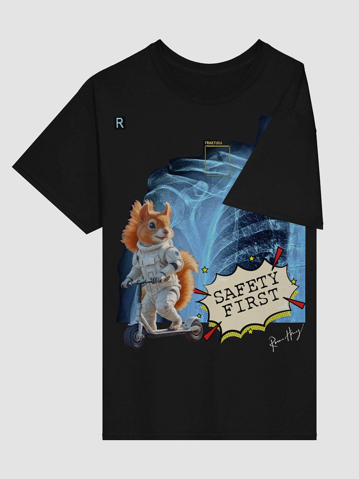 Safety First T-Shirt with real authentic X-ray product image (2)