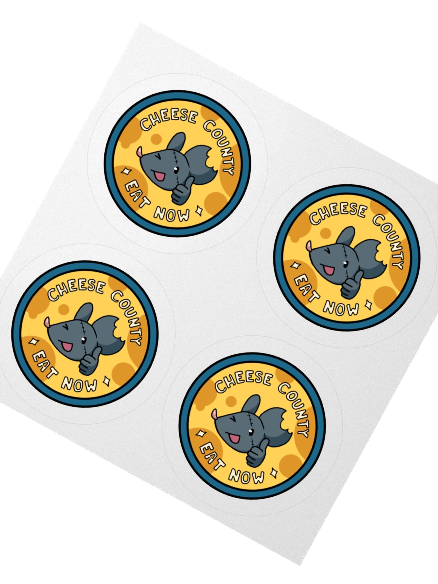 Cheese County Sticker (x4) product image (6)
