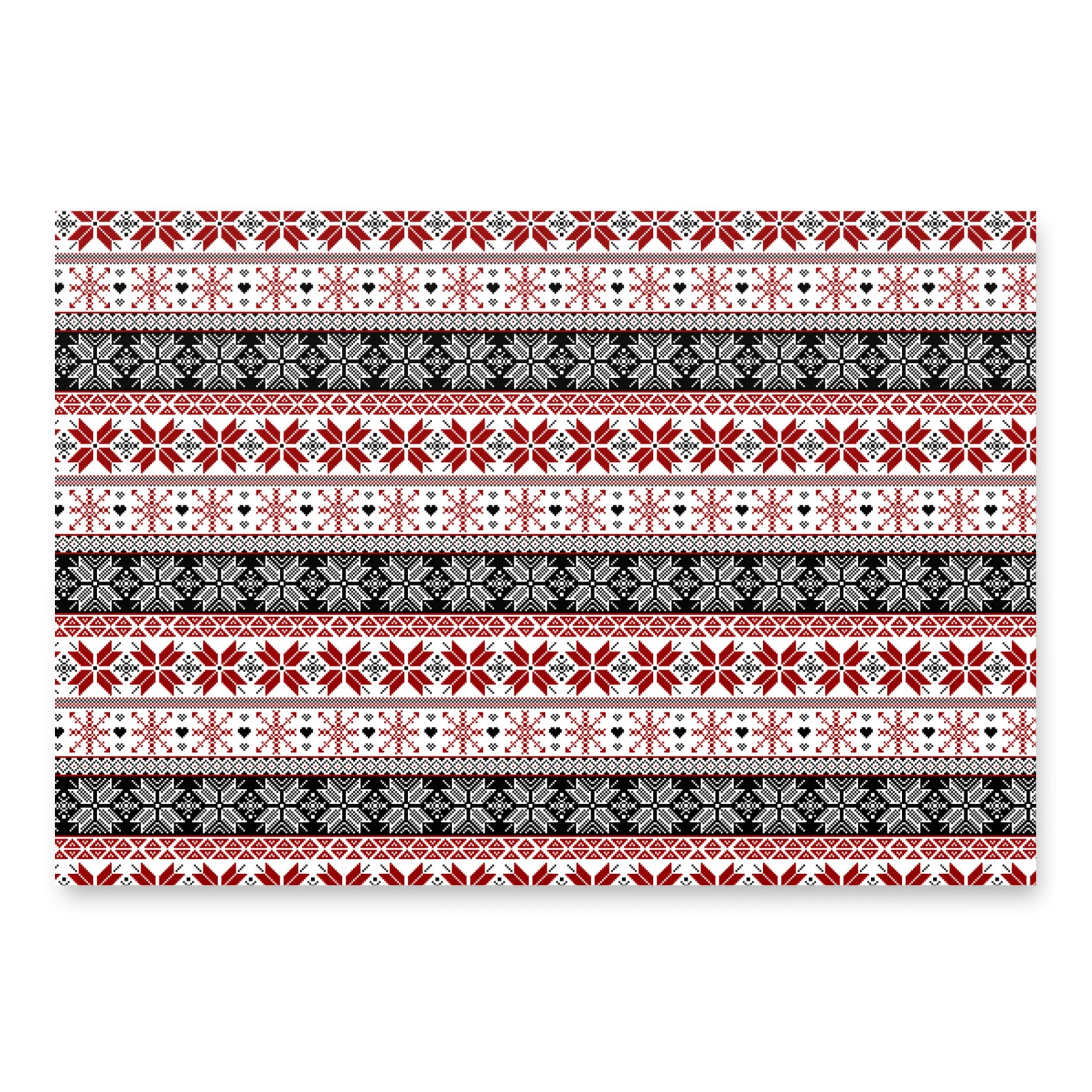 Winter Fair Isle Pattern Wrapping Paper, 3 Pack product image (2)