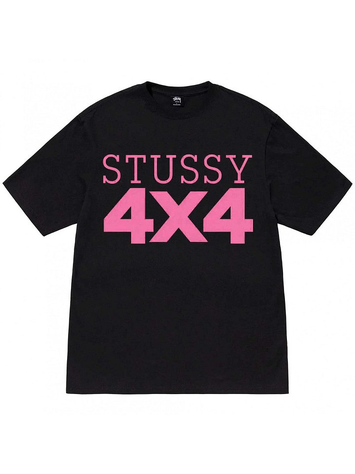STUSSY 4X4 TEE BLACK product image (1)