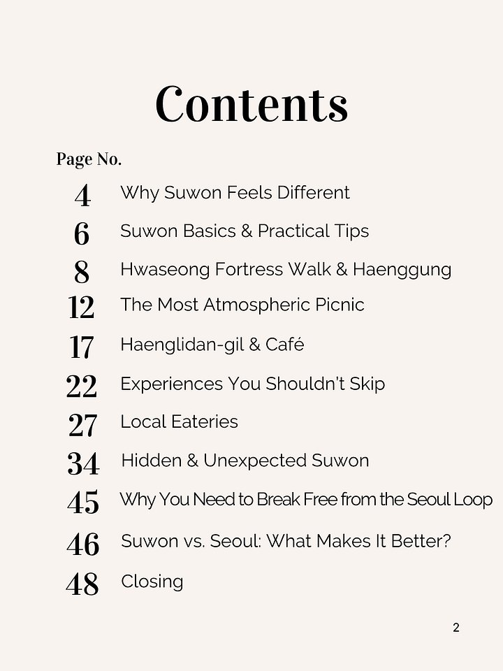 SuwonㅡBeyond the Fortress Walls: Hidden Corners, Local Flavors, and the Most Atmospheric Way to Experience Suwon product image (2)