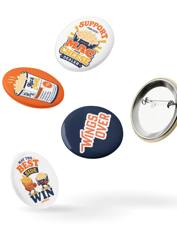 5pc Button Set - Mac and Cheese product image (3)