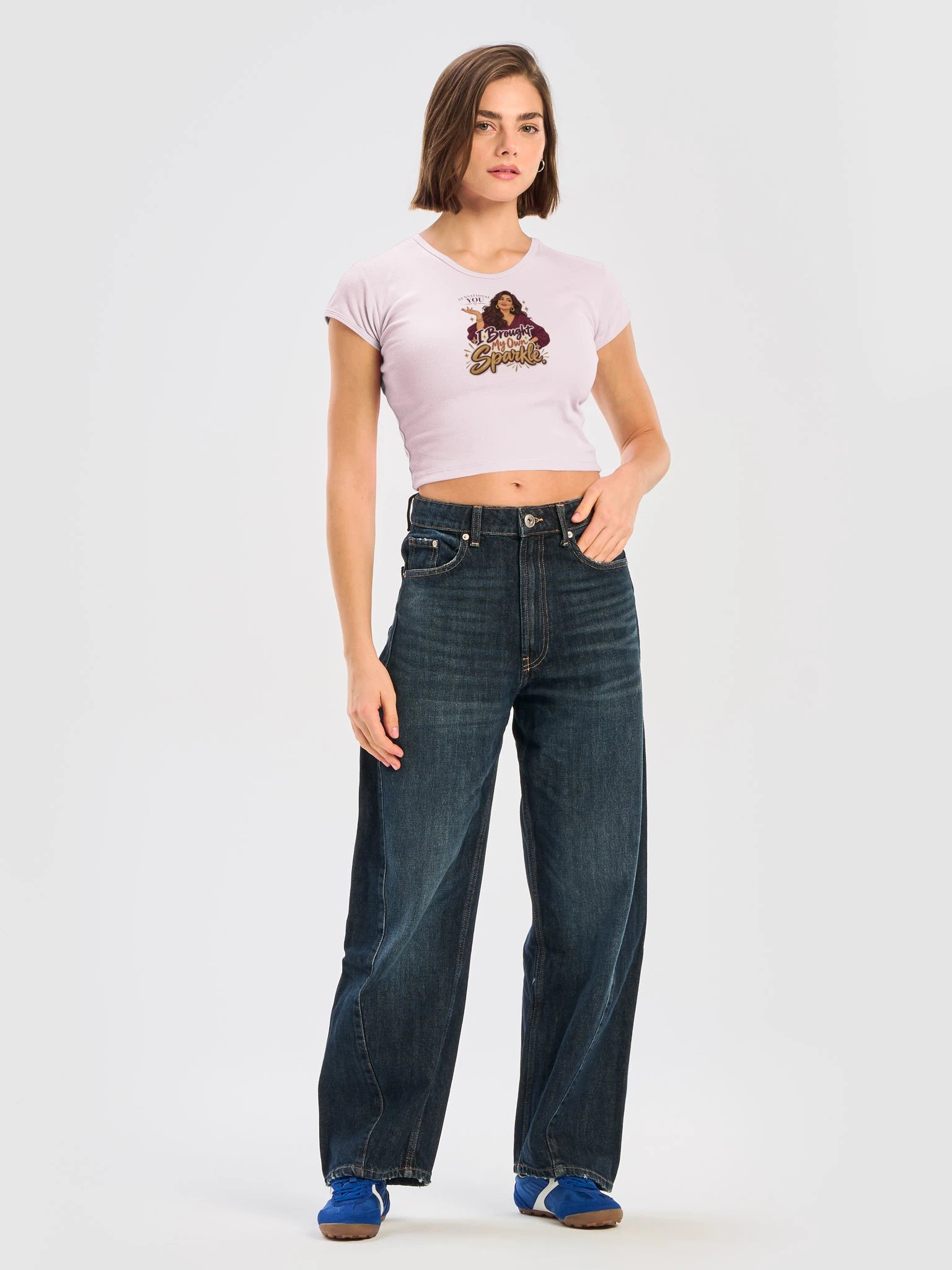 Brought My Own Sparkle Baby Crop Top product image (7)