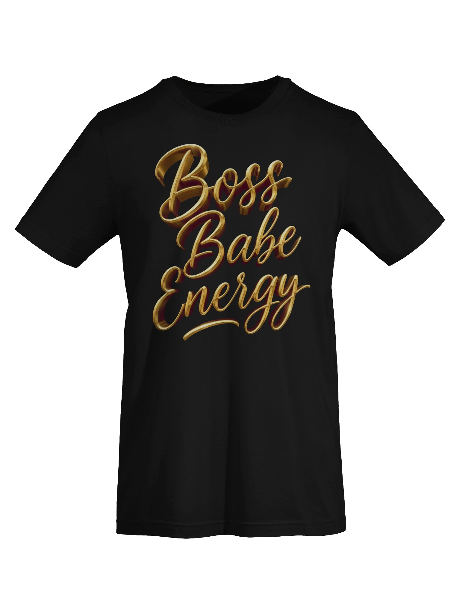 Boss Babe Energy Tee – Gold Script product image (5)