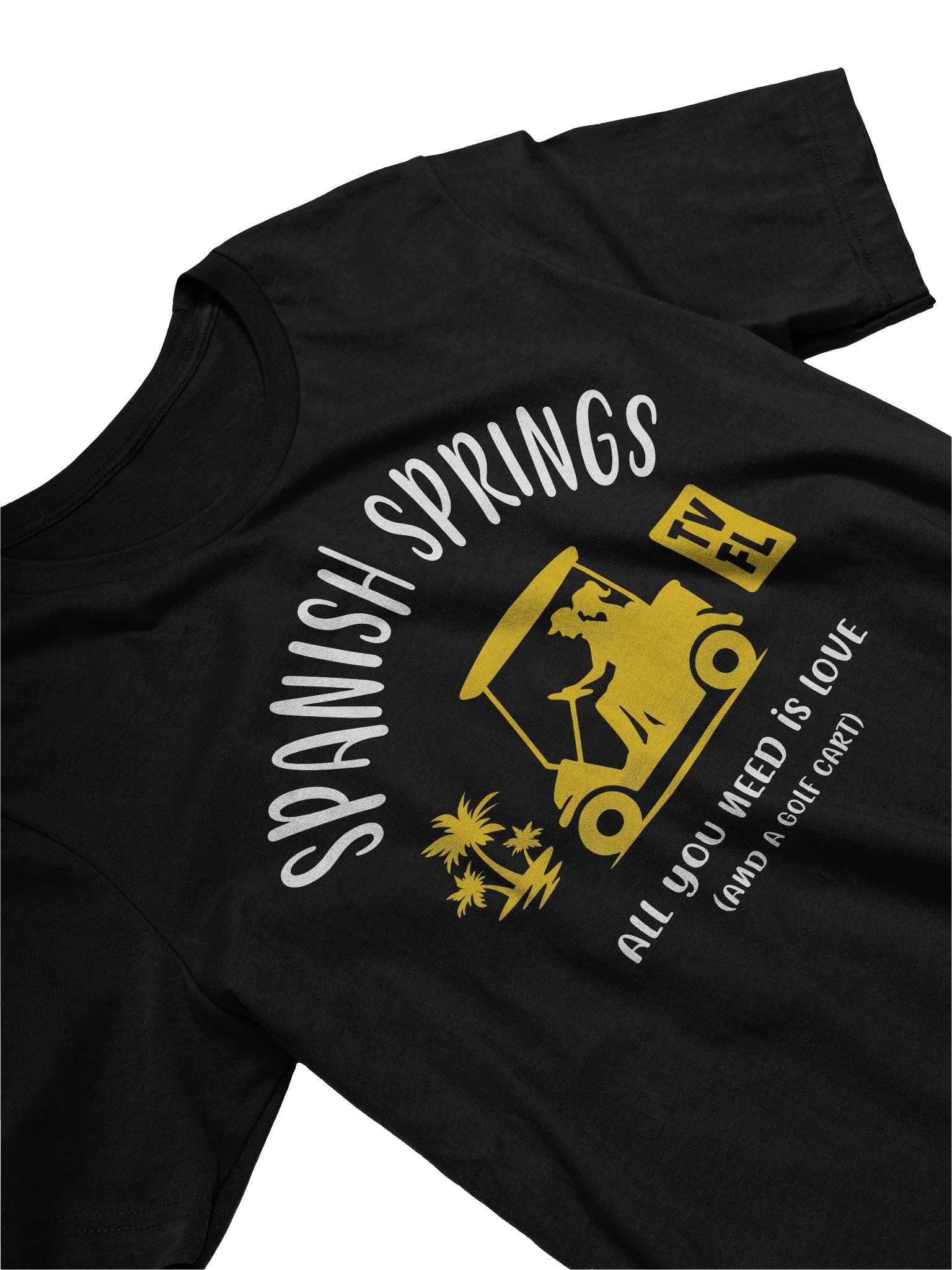 Spanish Springs TV Florida USA Golf Cart Design T-shirt product image (17)