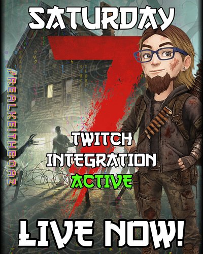 Streaming 7 Days to Die today — Twitch Integration is active, so chat controls the apocalypse.
Pull up and unleash the chaos ...