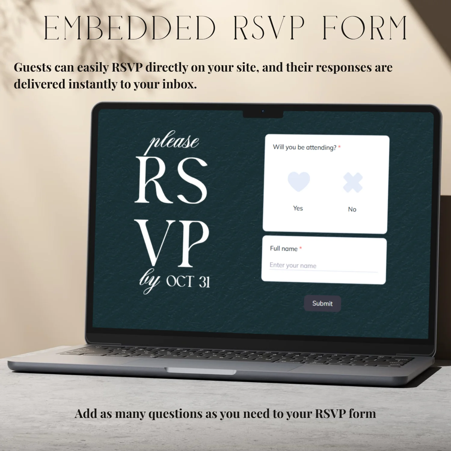 Vintage Old Money Wedding Website Template | Elegant Canva Wedding Website + Embedded RSVP | Luxury Classic Wedding Invite product image (5)
