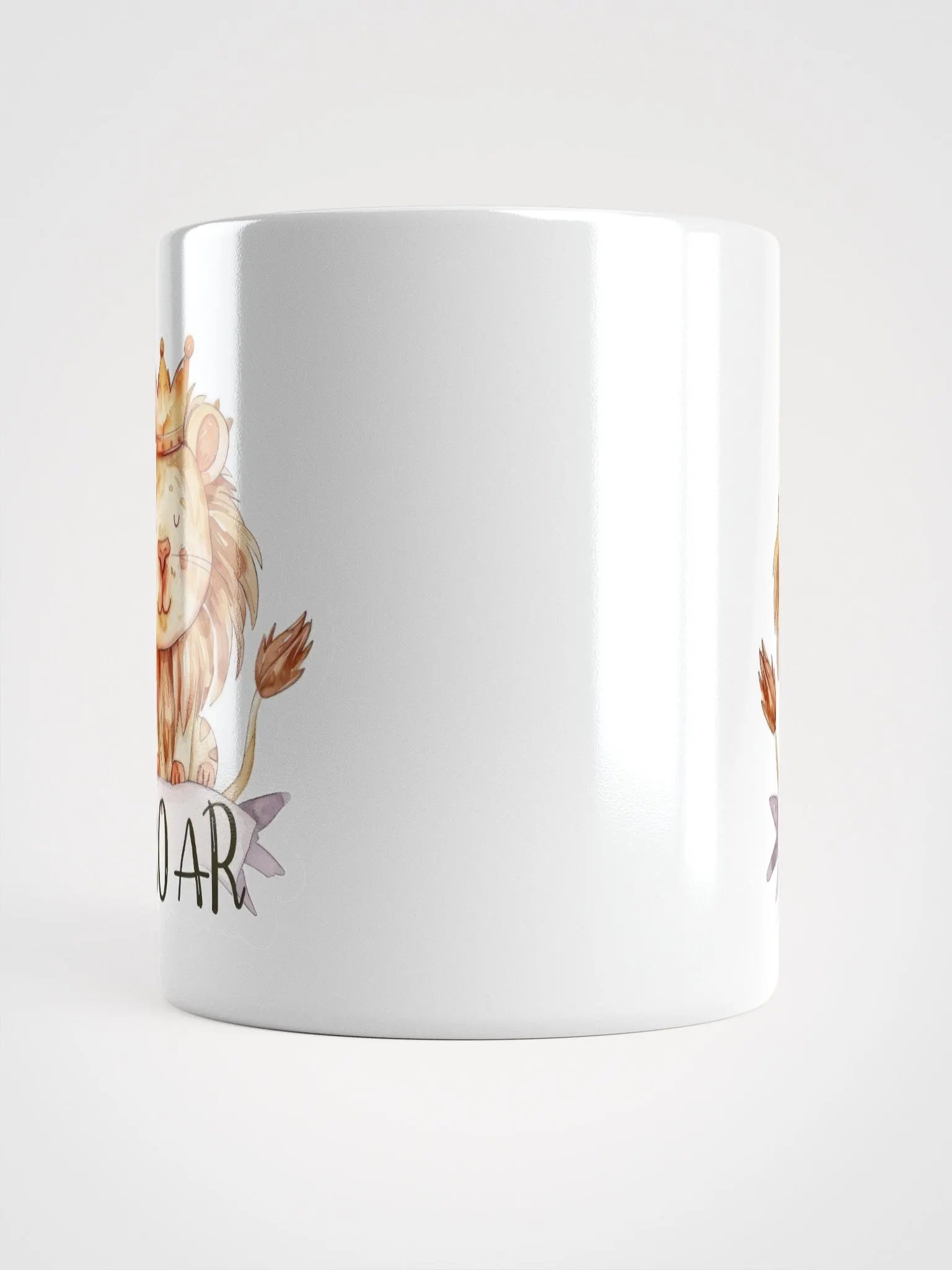 Royal Roar Lion White Glossy Mug product image (4)