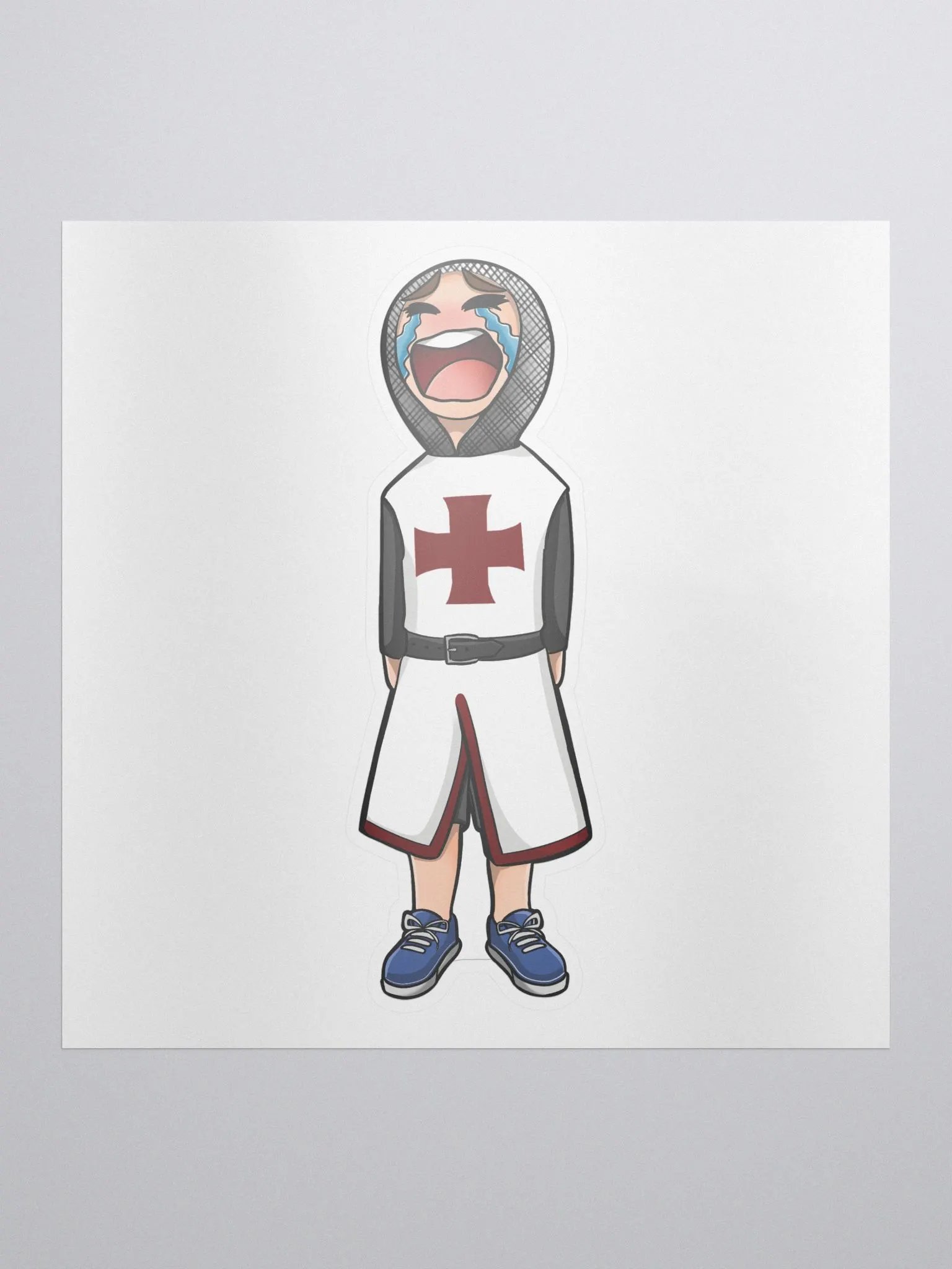 Crying Knight Sticker product image (1)