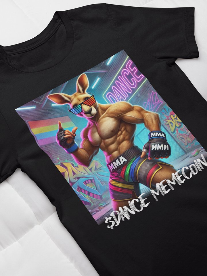 KUNG POW - DANCE MEMECOIN - PREMIUM TEE - BLACK product image (1)